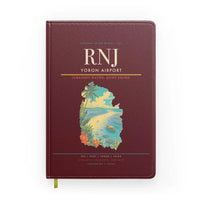 Thumbnail for Yoron Airport (RNJ) design on dark red notebook