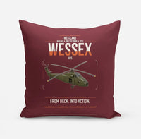 Thumbnail for Westland Wessex HU5 design on dark red pillow