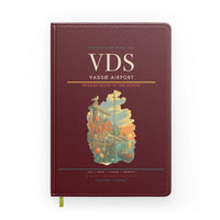 Thumbnail for Vadsø Airport (VDS) design on dark red notebook