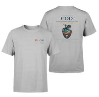 Thumbnail for Yellowstone Regional Airport (COD) design printed on light gray double-side t-shirt