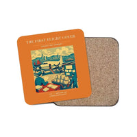 Thumbnail for The First Flight Cover - Designed Coasters design on orange 1-piece