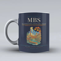 Thumbnail for MBS International Airport (MBS) airport code design on dark blue ceramic mug
