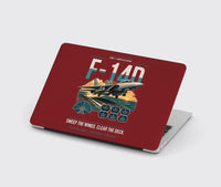 Thumbnail for F-14D Tomcat design on dark red MacBook case