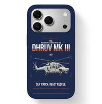 Thumbnail for HAL ALH Dhruv Mk III design on navy blue magsafe iphone case, for iPhone 17 Pro
