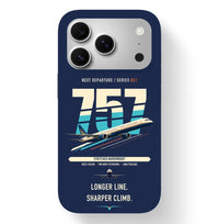 Thumbnail for Boeing 757-300 design on navy blue magsafe iphone case