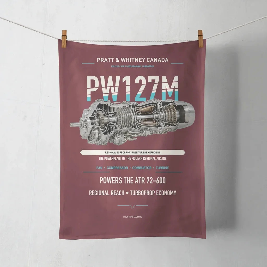 PW127M design on dark red towel