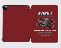 Thumbnail for DJI Avata 2 design on dark red ipad tablet case