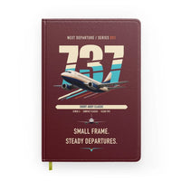 Thumbnail for Boeing 737-500 Classic design on dark red notebook