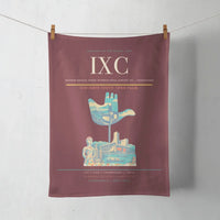 Thumbnail for Shaheed Bhagat Singh International Airport (IXC) design on dark red towel