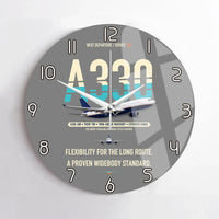 Thumbnail for Airbus A330-200 design on gray no frame wall clock