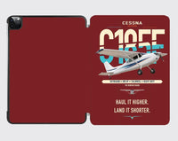 Thumbnail for Cessna A185F Skywagon design on dark red ipad tablet case