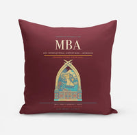 Thumbnail for Moi International Airport (MBA) design on dark red pillow