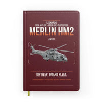 Thumbnail for Leonardo AW101 Merlin HM2 design on dark red notebook