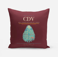 Thumbnail for Merle K. (Mudhole) Smith Airport (CDV) design on dark red pillow
