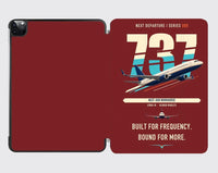 Thumbnail for Boeing 737-800 NG design on dark red ipad tablet case