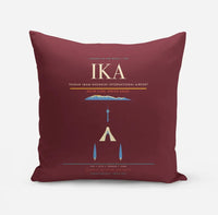 Thumbnail for Tehran Imam Khomeini International Airport (IKA) design on dark red pillow