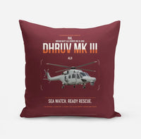 Thumbnail for HAL ALH Dhruv Mk III design on dark red pillow
