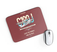 Thumbnail for Cessna 180J Skywagon design on dark red rectangle mouse pad