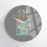Thumbnail for Tancredo Neves International Airport (CNF) design on gray no frame wall clock