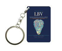 Thumbnail for Leon-Mba International Airport LBV — Libreville Key Chain design on navy blue key chain