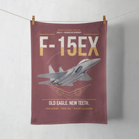 Thumbnail for F-15EX Eagle II design on dark red towel