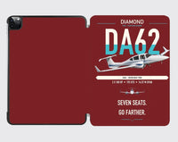 Thumbnail for Diamond DA62 design on dark red ipad tablet case