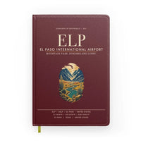 Thumbnail for El Paso International Airport (ELP) design on dark red notebook