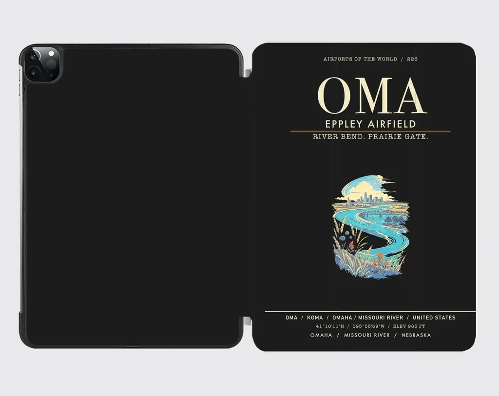 Omaha Eppley Airfield OMA - Black