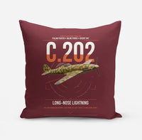 Thumbnail for Macchi C.202 Folgore design on dark red pillow