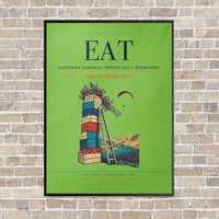 Thumbnail for Pangborn Memorial Airport EAT — Wenatchee vertical canvas print - framed - light green background