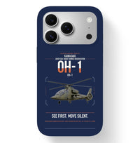 Thumbnail for Kawasaki OH-1 design on navy blue magsafe iphone case, for iPhone 17 Pro
