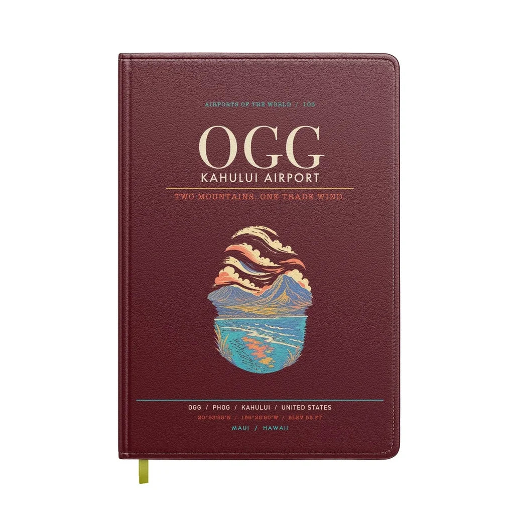 Kahului Airport OGG - Dark Red