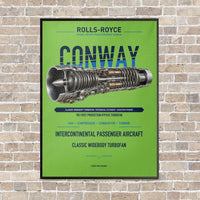 Thumbnail for CONWAY vertical canvas print - framed - light green background