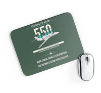 Thumbnail for Cessna Citation 550 - Citation II design on dark green rectangle mouse pad