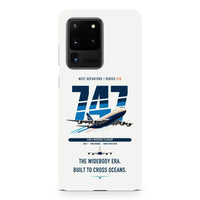 Thumbnail for Boeing 747-200B design on samsung case - white