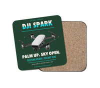 Thumbnail for DJI Spark design on dark green 1 piece coaster