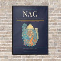 Thumbnail for Dr. Babasaheb Ambedkar International Airport NAG — Nagpur vertical canvas print - framed - navy blue background