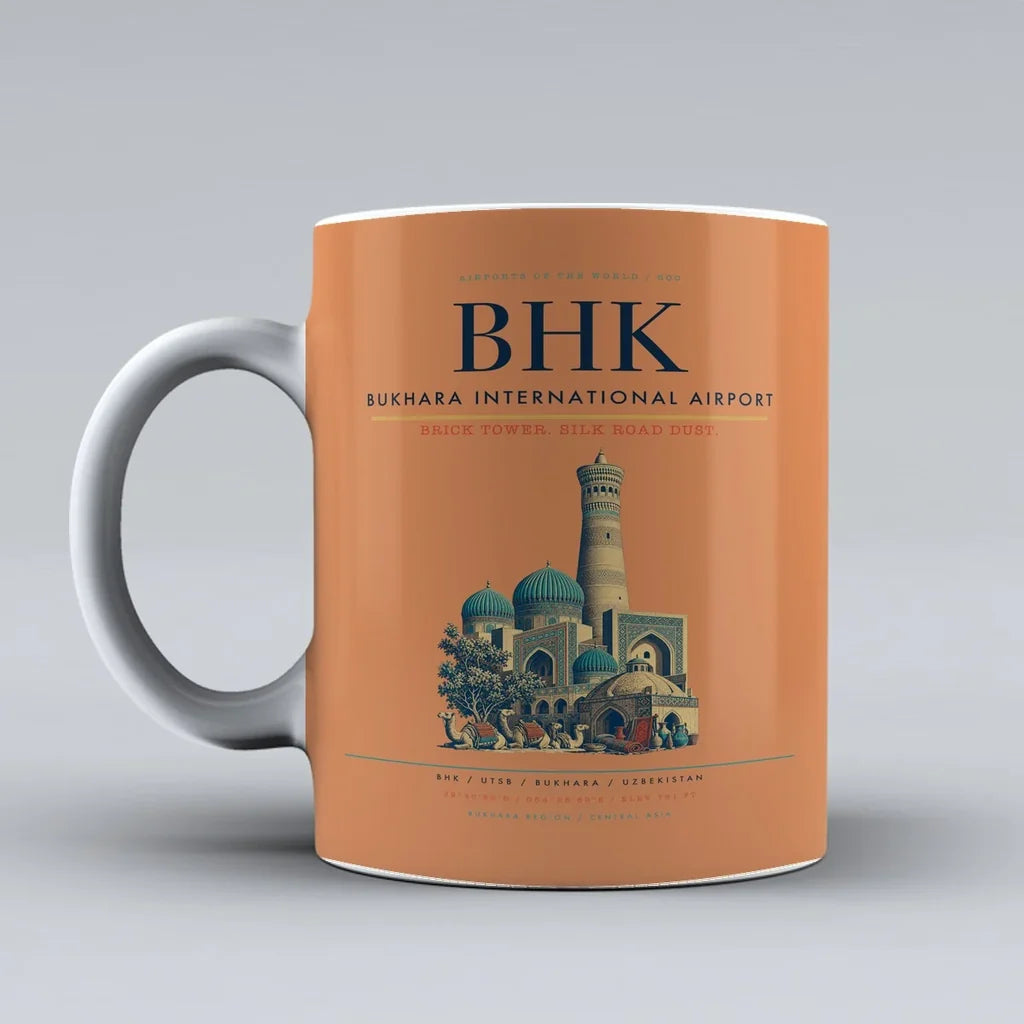 Bukhara International Airport BHK Mug - Orange