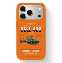 Thumbnail for Bell 429 design on orange magsafe iphone case, for iPhone 17 Pro