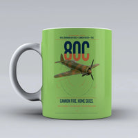 Thumbnail for IAR 80C design on light green ceramic mug, double-side print