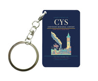 Thumbnail for Cheyenne Regional Airport (CYS) design on navy blue key chain
