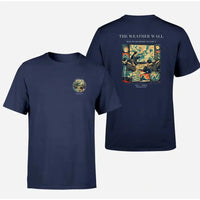 Thumbnail for VINTAGE G4141 - The Weather Wall - Double-Side T-Shirt design on navyblue double side t shirt