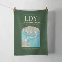 Thumbnail for City of Derry Airport (LDY) design on dark green towel