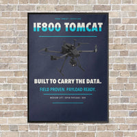 Thumbnail for Inspired Flight IF800 Tomcat vertical canvas print - framed - navy blue background