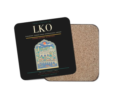 Chaudhary Charan Singh International Airport LKO Coaster 1-Piece - Black