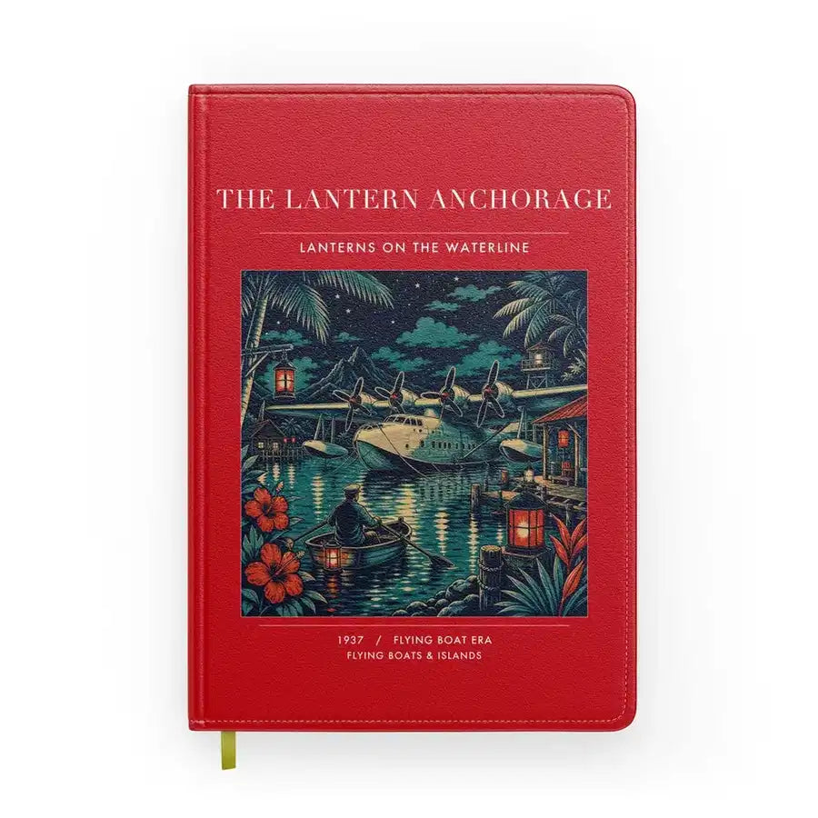 VINTAGE G4187 - The Lantern Anchorage - Designed Notebooks design on red
