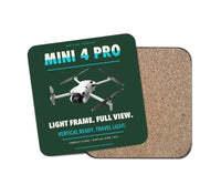 Thumbnail for DJI Mini 4 Pro design on dark green 1 piece coaster