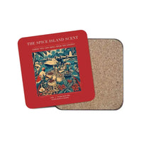 Thumbnail for The Spice Island Scent - Designed Coasters design on red 1-piece