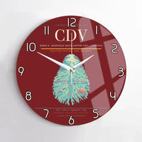 Thumbnail for Merle K. (Mudhole) Smith Airport (CDV) design on dark red no frame wall clock