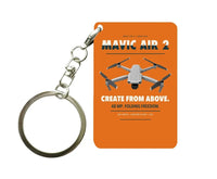 Thumbnail for DJI Mavic Air 2 Key Chain design on orange key chain